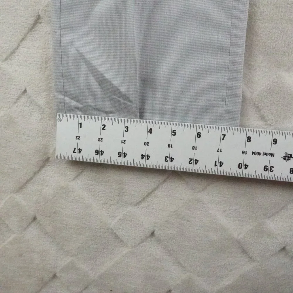 Polo Ralph Lauren Golf Mini-Check Tailored Fit Pants Mens 34x28 Gray